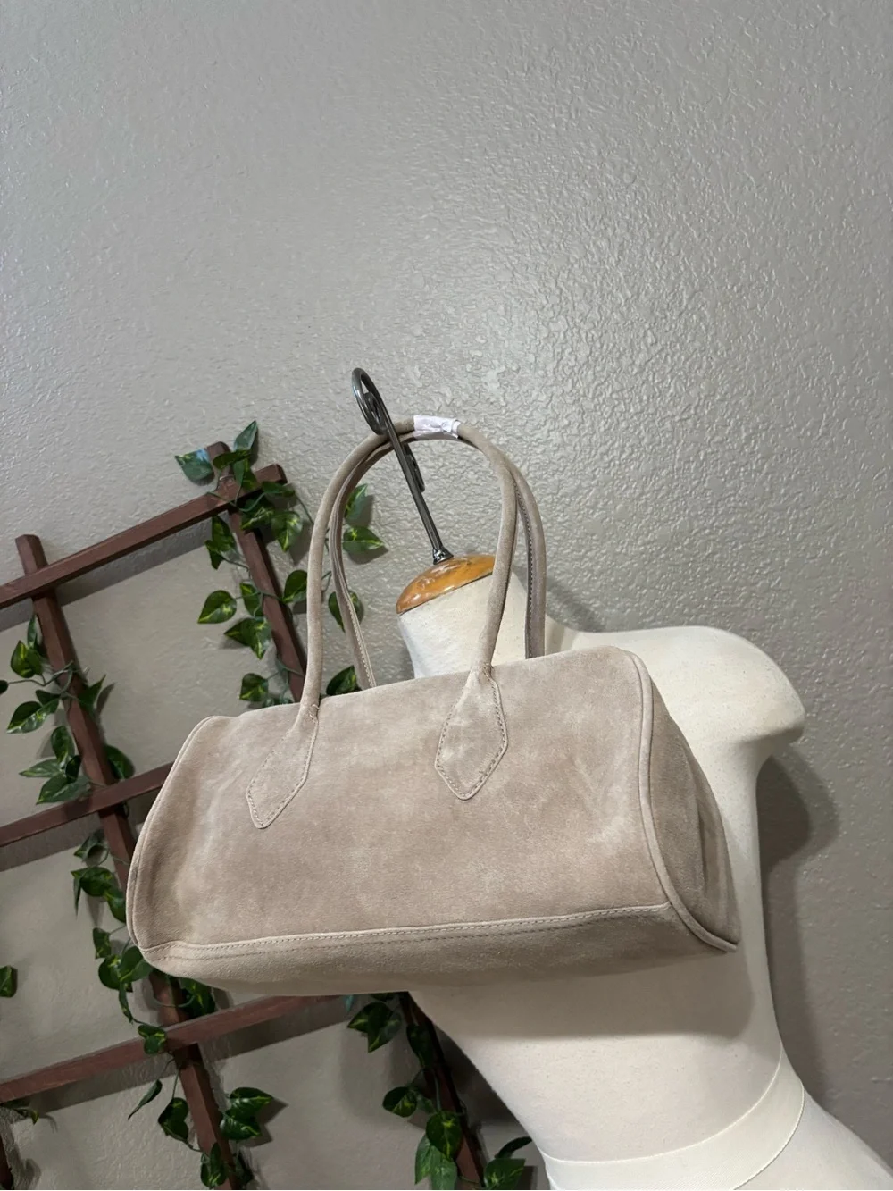 NEW! Free People Taupe Sierra Suede Shoulder bag